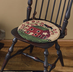 Red House Hooked Rug Runner - 2' x 6'