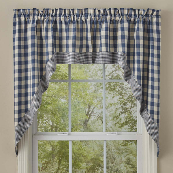 York Blue Valance - 72" x 14"