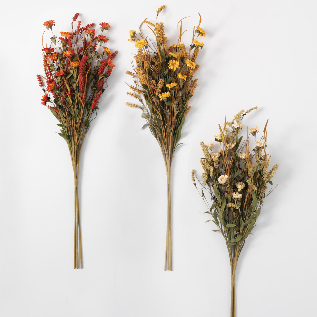 Paper Flower Bundles ( 3 Assorted Colors ) – Saltbox Primitives
