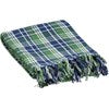 Blue Plaid Throw Blanket