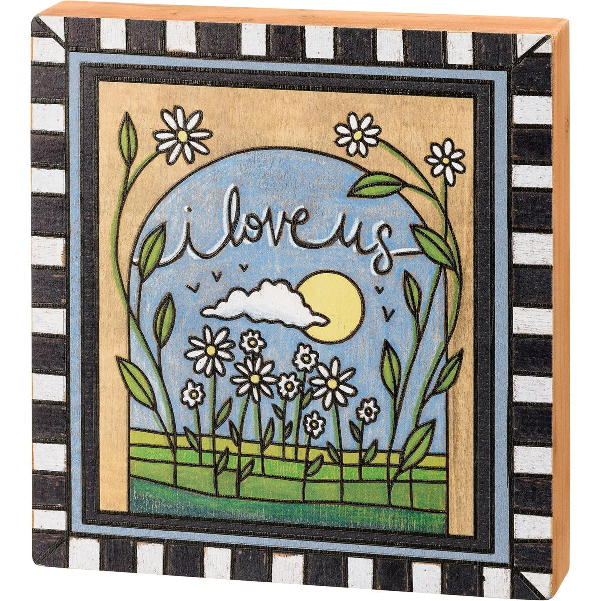I Love Us Box Sign