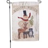 Welcome Winter Garden Flag