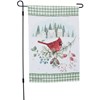 Winter Cardinal Garden Flag