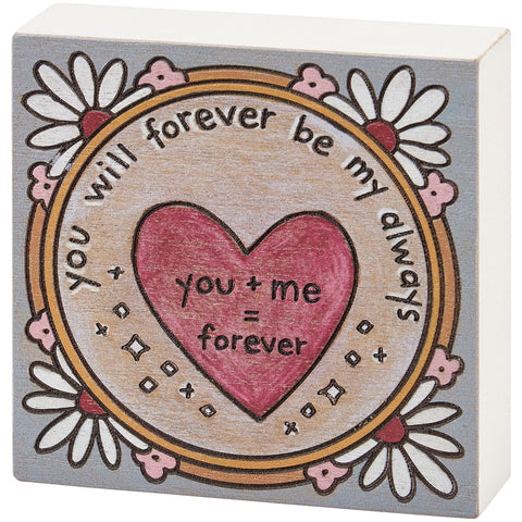 Forever Block Sign