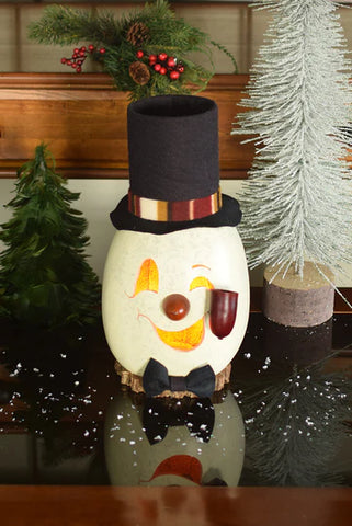 Clyde the Gourd Snowman