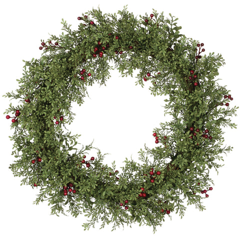 Mini Leaf With Berries Wreath