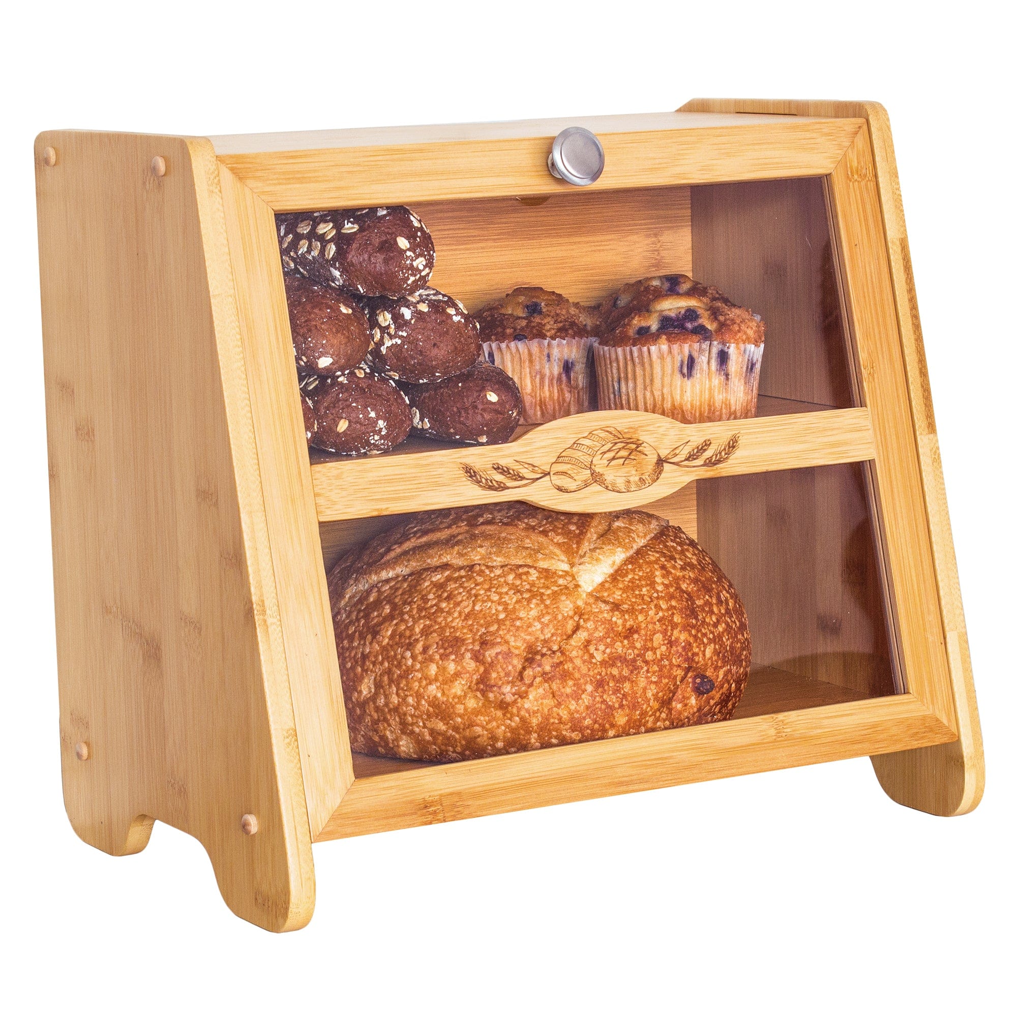 Bread Box Farmhouse Double Layer