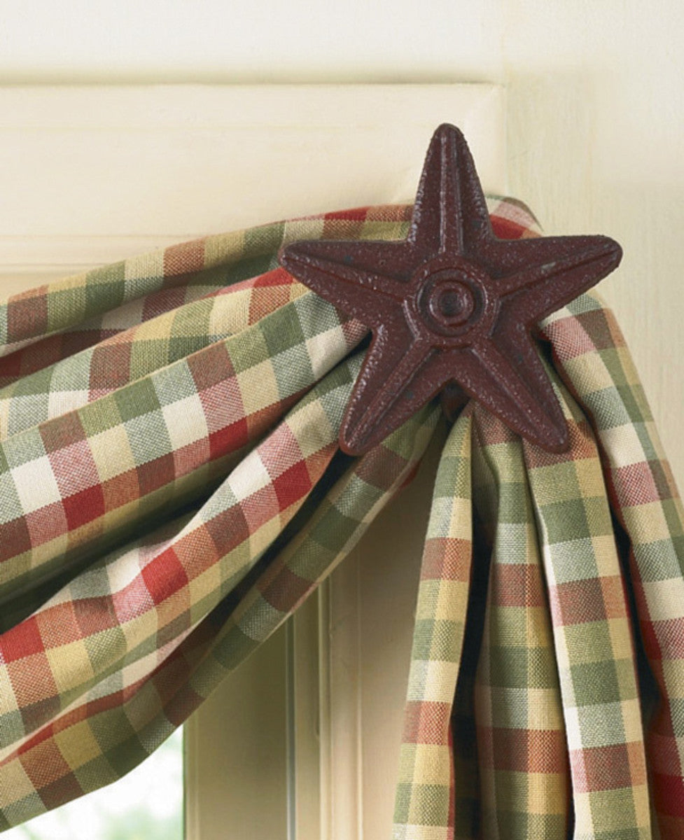 Curtain Hooks - Pair - Cast Star - Red