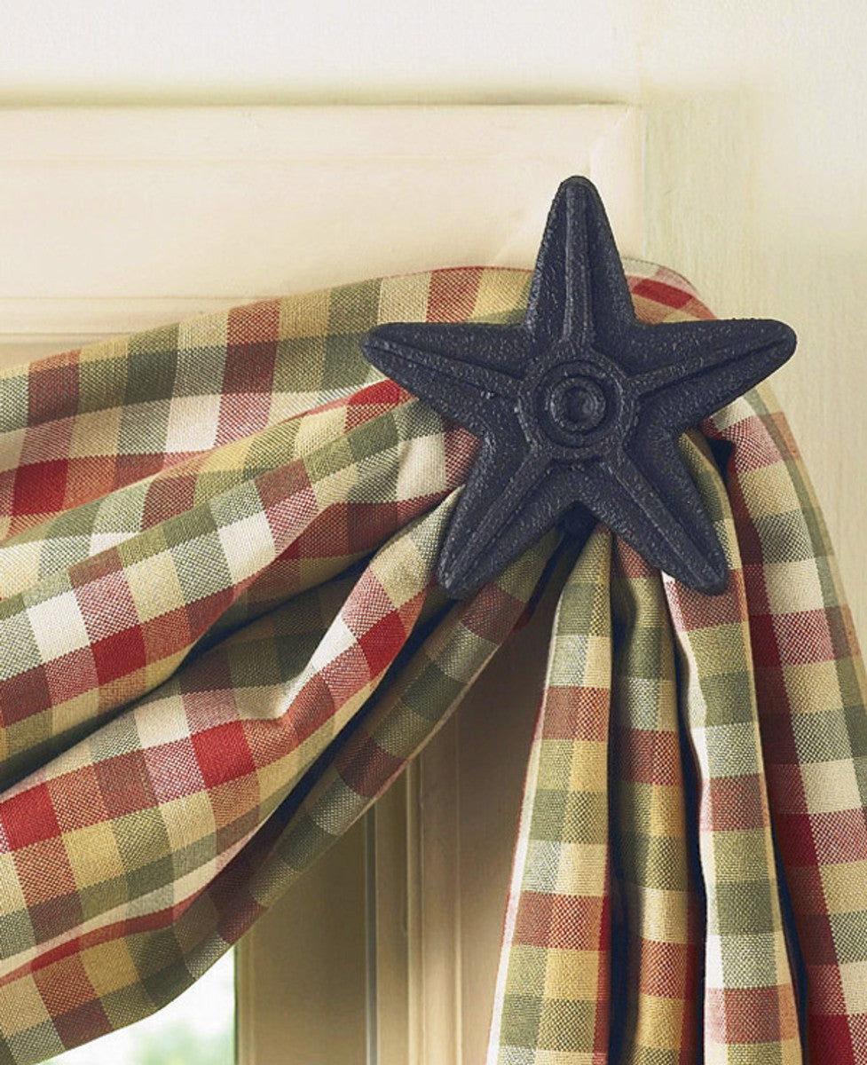 Curtain Hooks - Pair - Cast Star - Black