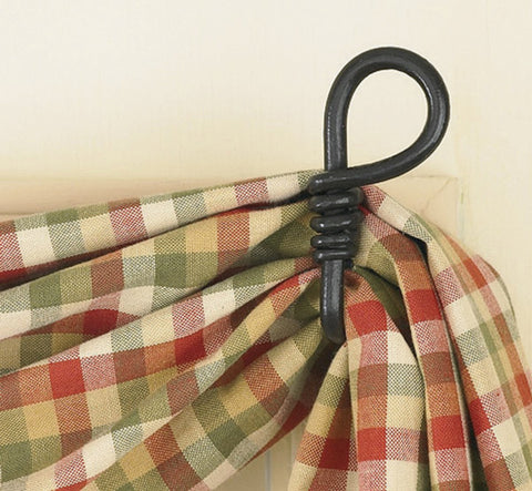 Curtain Hook - pair - Forged Loop