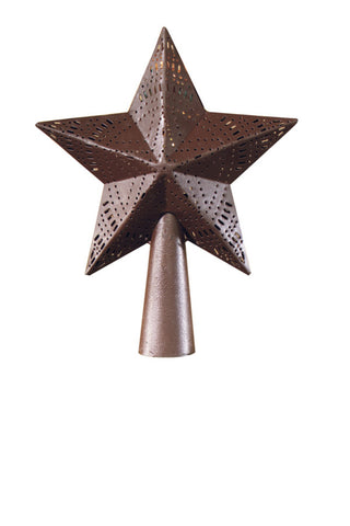 Star Tree Topper 7" Metal - Red