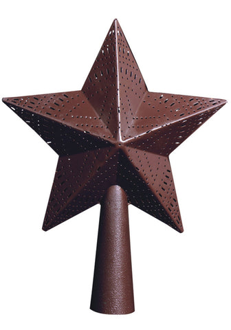 Star Tree Topper 9" Metal - Red