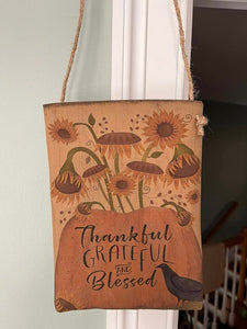 Thankful Grateful Pillow