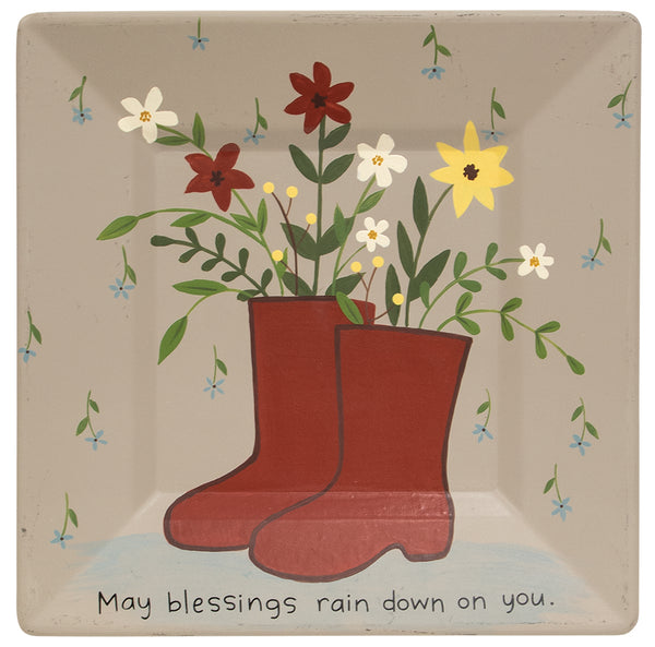 Rain Boot Square Plate