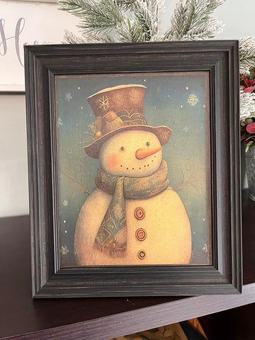 Snowman Framed Print