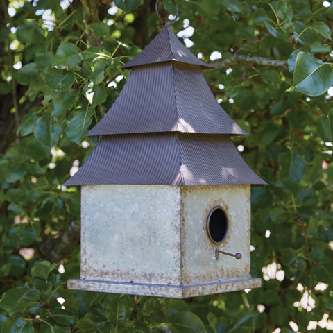 Galvanized Pagoda Birhouse