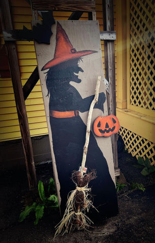 Holiday Porch door- Wretched Gretchen the Halloween Witch (Store pickup only)