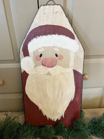 Santa Wood Sign (NOT AVAILABLE FOR SHIPPING)