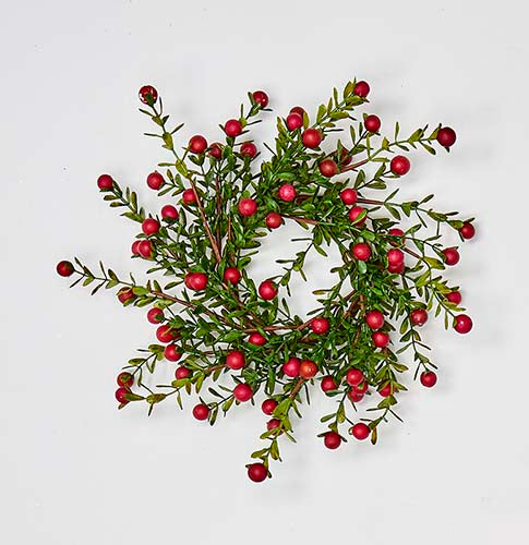 Boxwood Berry Candle Ring - 4.25"