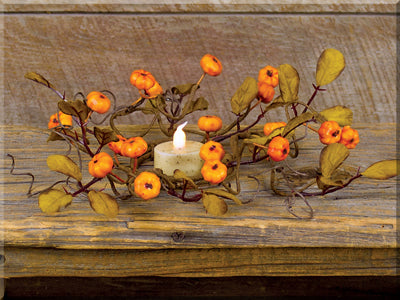 Fall Pumpkins Small Candle Ring