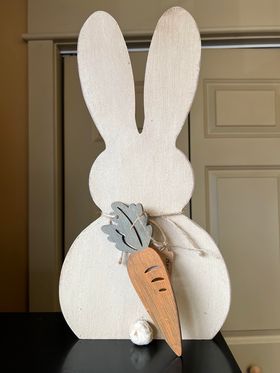 Bunny Happy Easter Cut Out