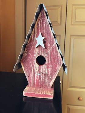 Bird House With  Star