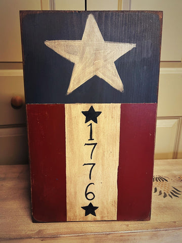 1776 Wooden Flag