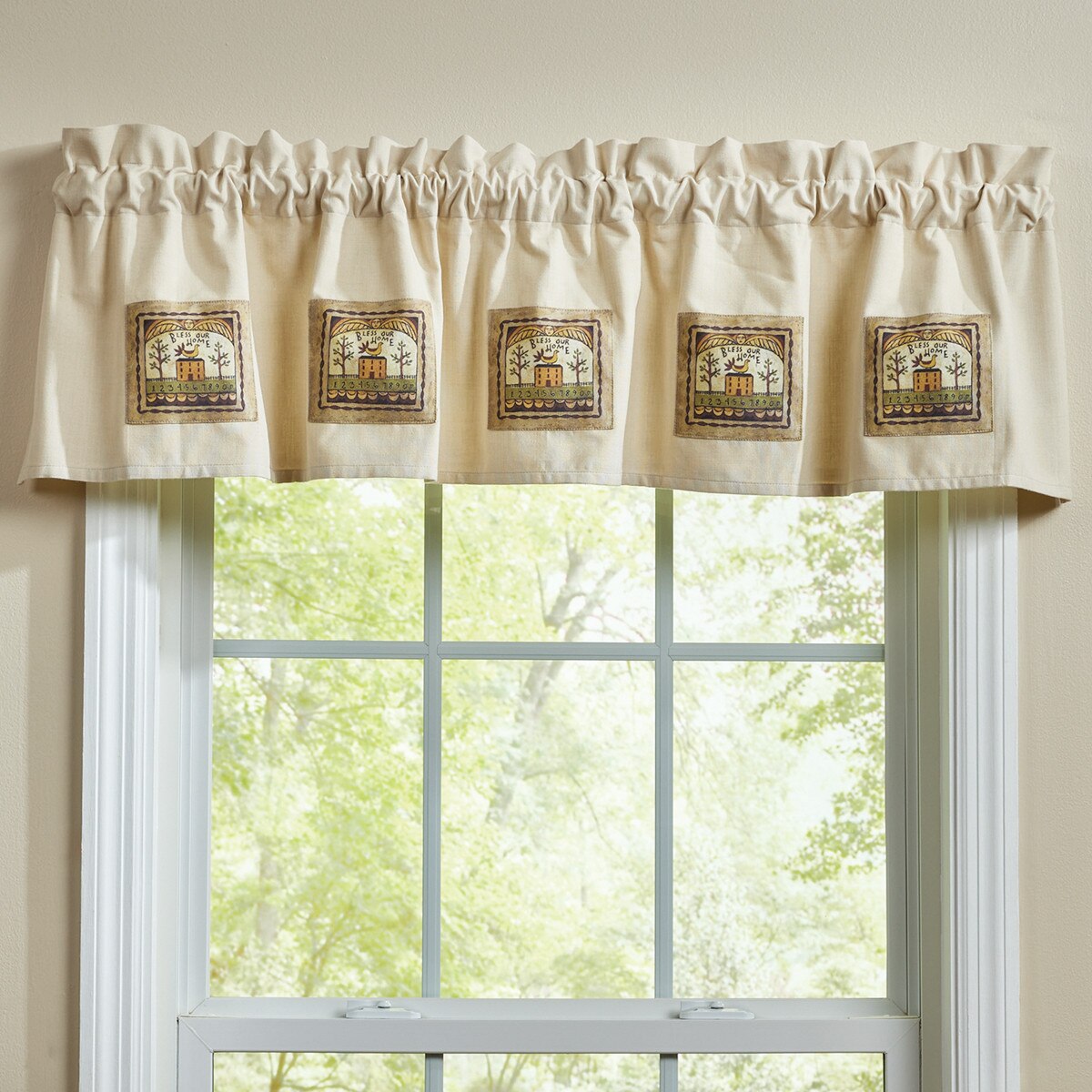 Bless Our Home Valance 14" L