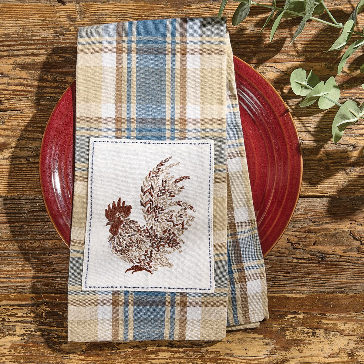 Stone Hollow Decorative Dishtowel