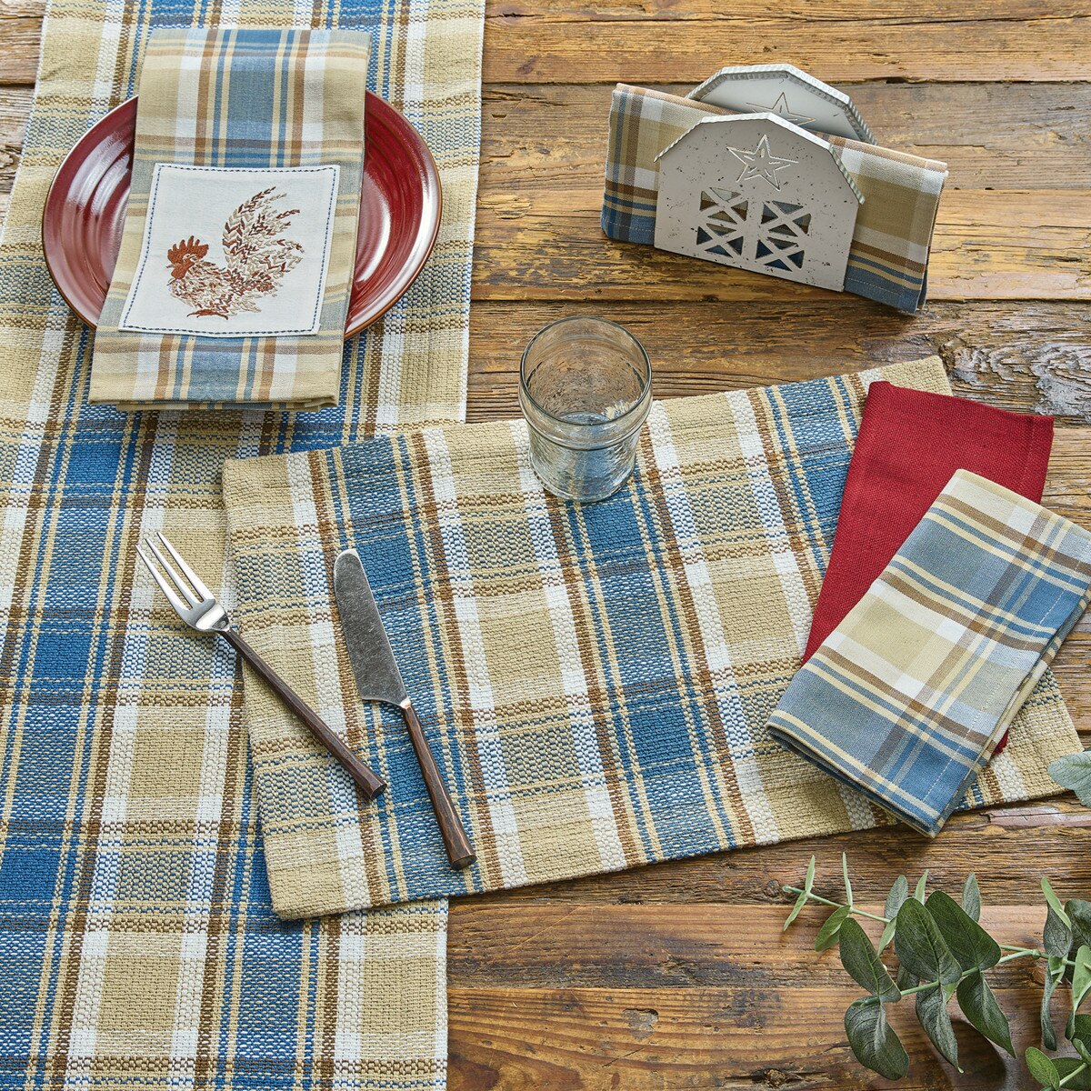 Stone Hollow Table Runner  54"L