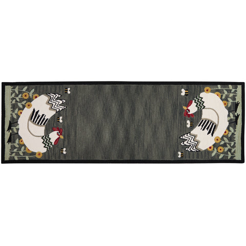 My Little White Hen Runner 2' x 6'