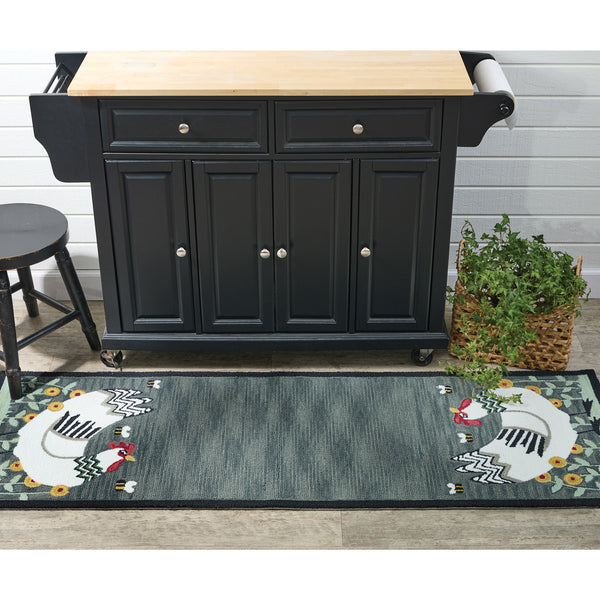 My Little White Hen Runner 2' x 6'