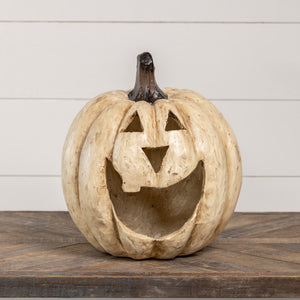 15" White Big Mouth Pumpkin