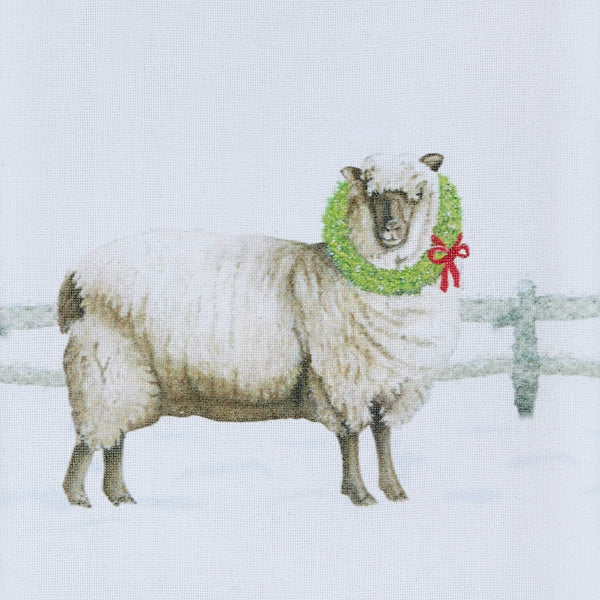 Merry Christmas Ewe Dishtowel