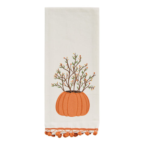 Pumpkin and Bittersweet Dishtowel