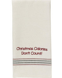 Christmas Calories Dish Towel
