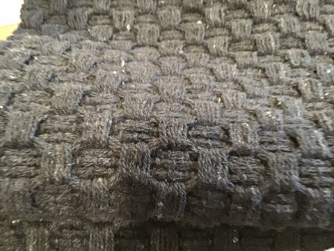 Cottage Weave Black Short Runner