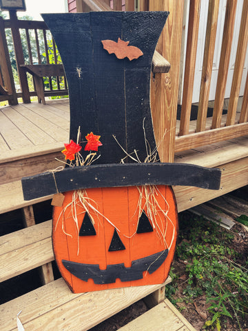 Large Pumpkin with Hat (Store Pickup )