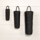 Black Grass Wall Basket -  Large