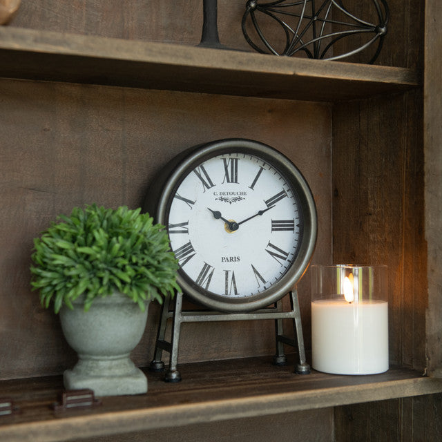 Salt Box Clock Antique Pewter Clock – Saltbox Primitives