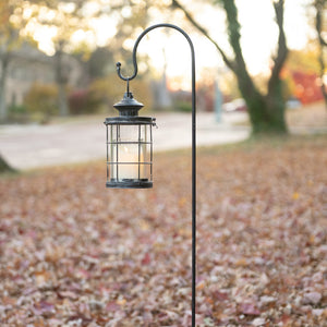 Black Garden Lantern W/ Stake