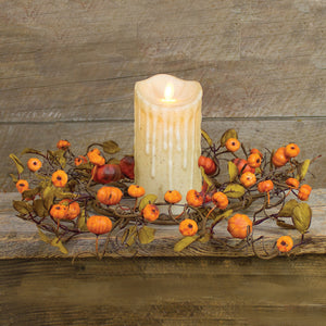 Fall Pumpkins Small Wreath / Candle Ring