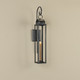 Black Taper Candle Lantern W/Bracket