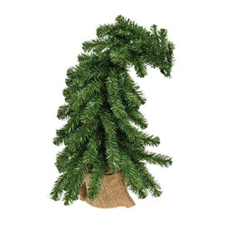 Bendable Alpine Tree w/Burlap Base, 18"