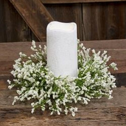 Array Astilbe Candle Ring, 3"/10", Cream