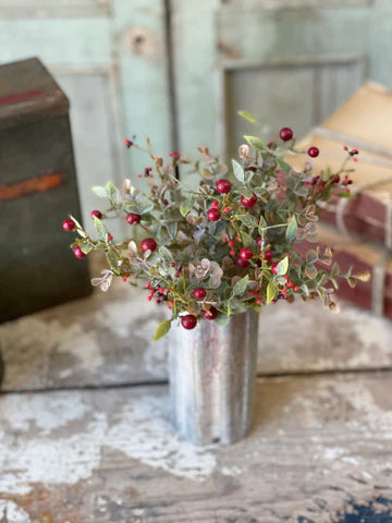 Foggy Morning Bush- Red