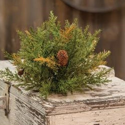 Prickly Pine Half Sphere, Moss Green, 9"