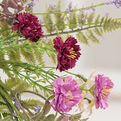 Blushing Spring Blossoms & Eucalyptus Candle Ring - 4.5"