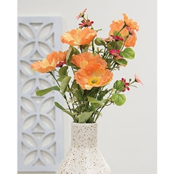 Peach Poppy & Wildflower Bush - 22"