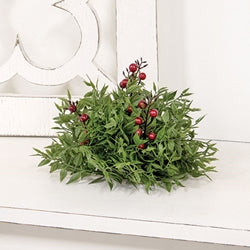 Lady Ruscus & Berries Half Sphere, 6.5"